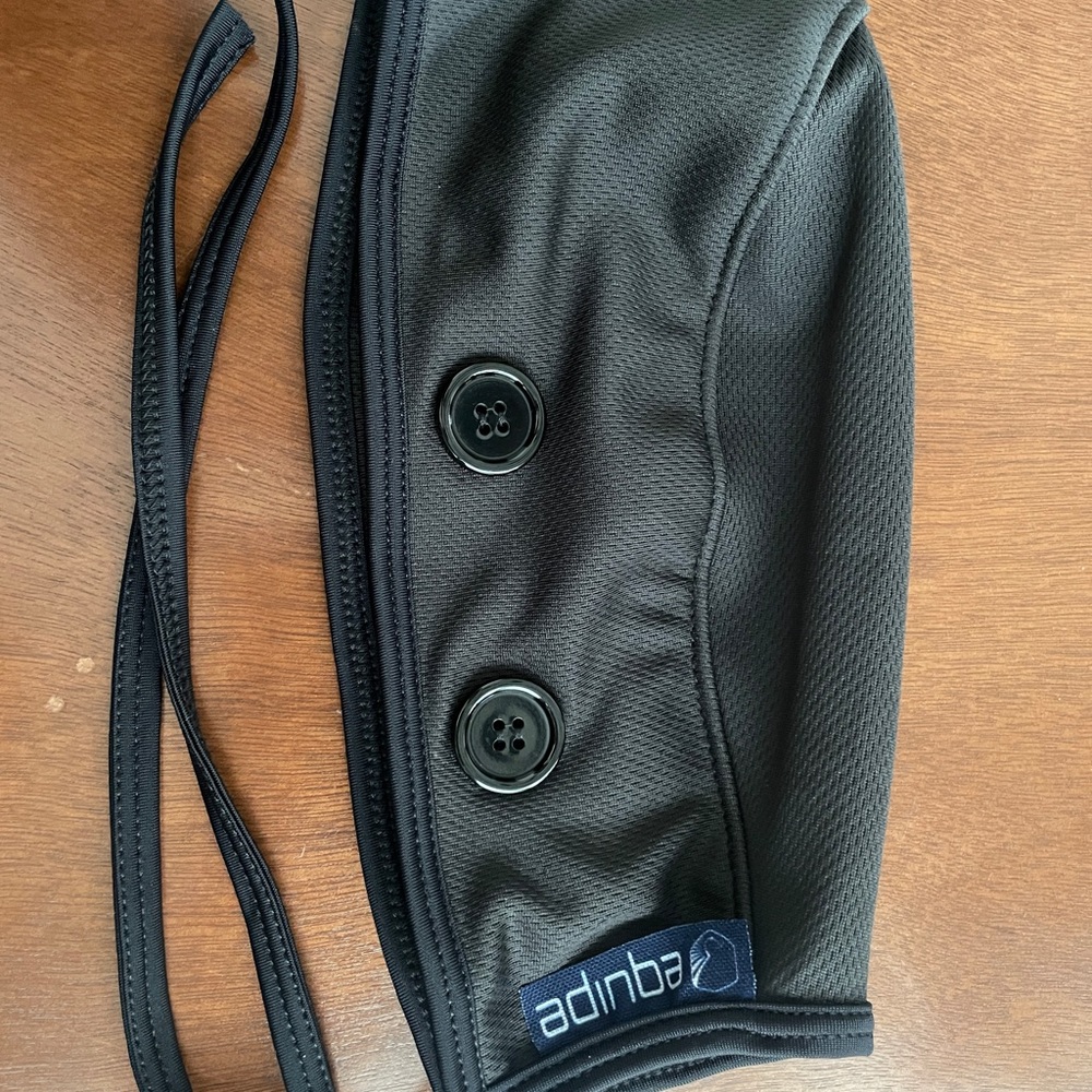 Black scrub cap, unisex